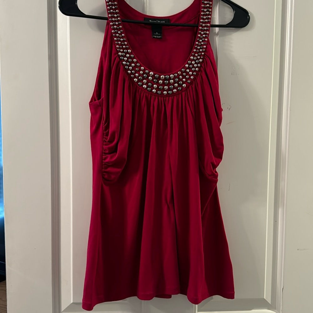 WHBM Red tank blouse
